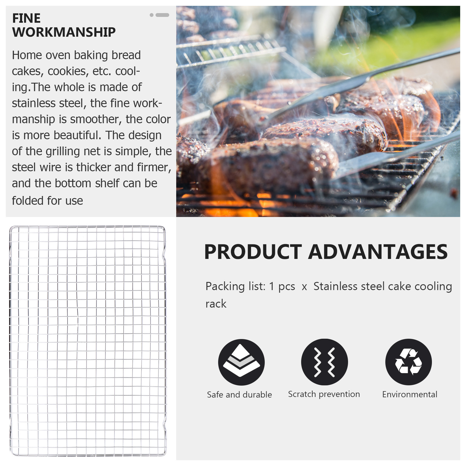Baking Kitchen Design - 1Pcs Baking Cooling Rack Stainless Steel