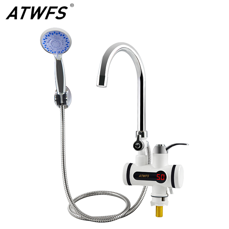 Kitchen Baking Mixer - ATWFS 3000W Tankless Water Heater Faucet
