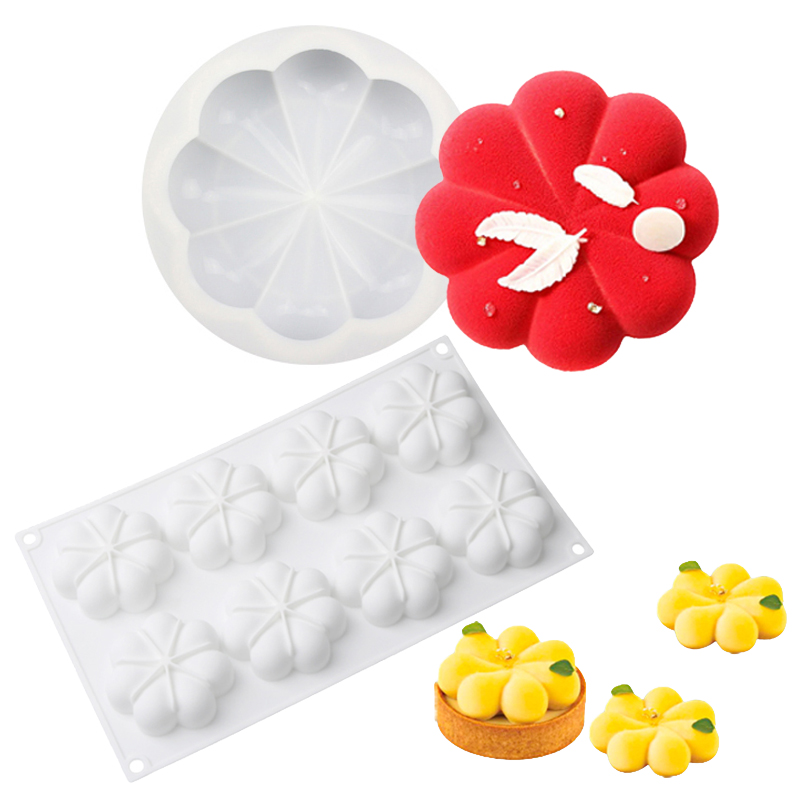 Baking Kitchen Design - 1 or 8 Cells Flower Petal