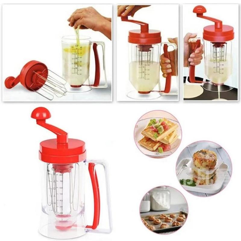 Kitchen.Baking Labels - Cake Batter Dispenser With Labeled Measurements