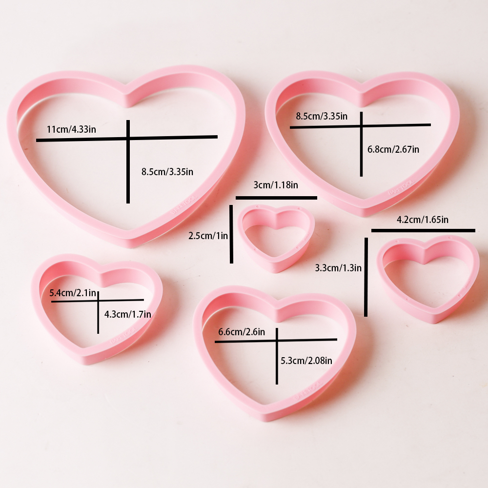 1set/3sets Pink Heart Star Flo - Kitchen Baking Products ulasan dan harga