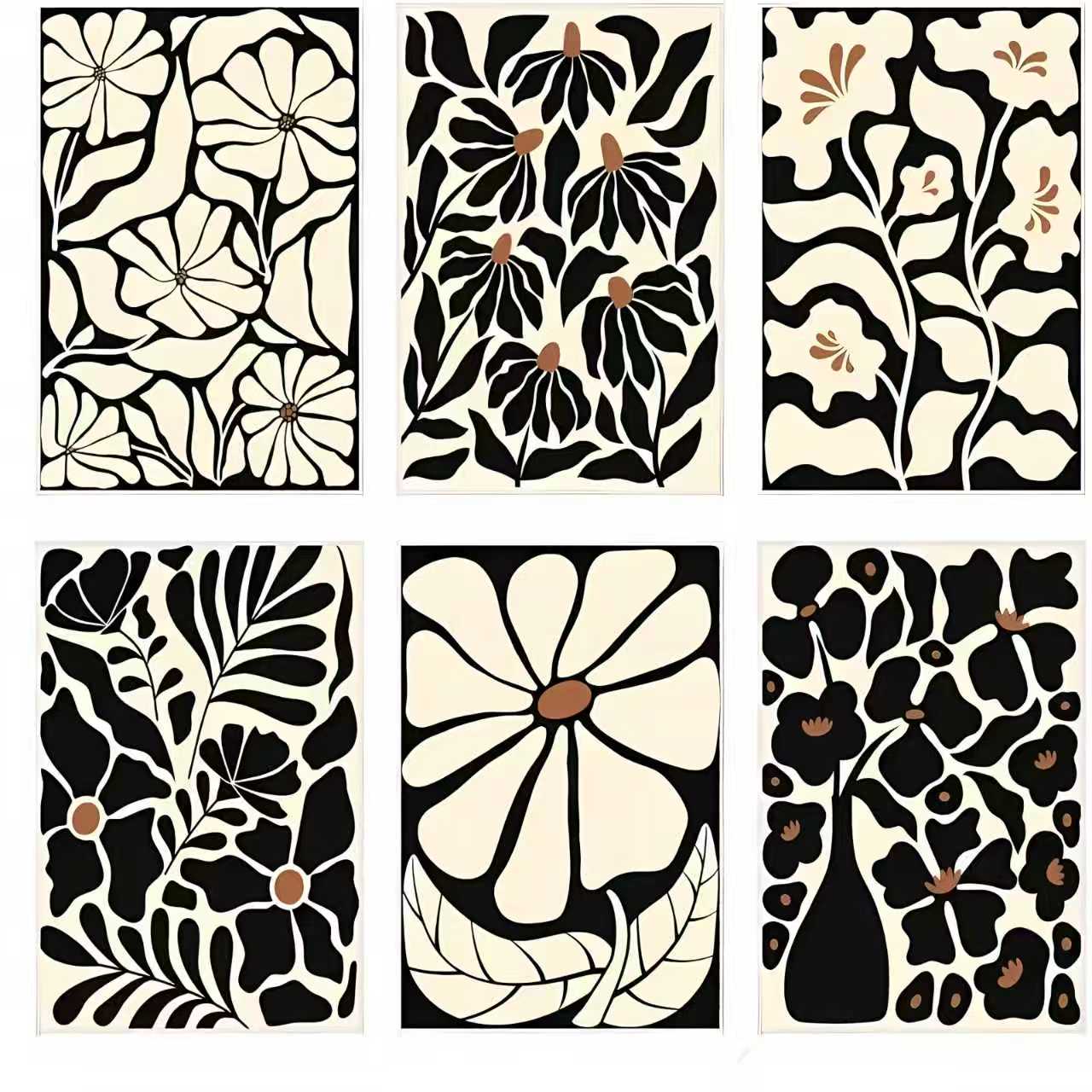 6Pcs, Retro Black and White Co - Kitchen Baking Necessities ulasan dan harga
