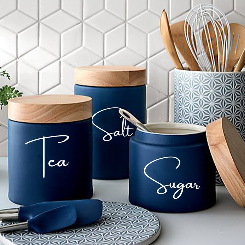 8Pcs Kitchen Organization Cani - Kitchen.Baking Labels ulasan dan harga