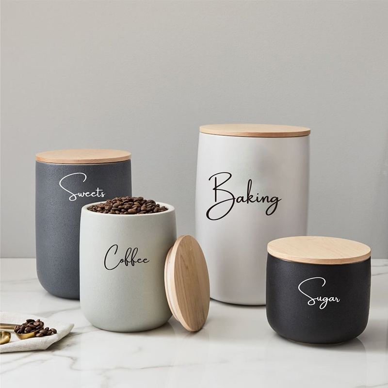 No Jars 8Pcs Kitchen Organizat - Kitchen.Baking Labels ulasan dan harga