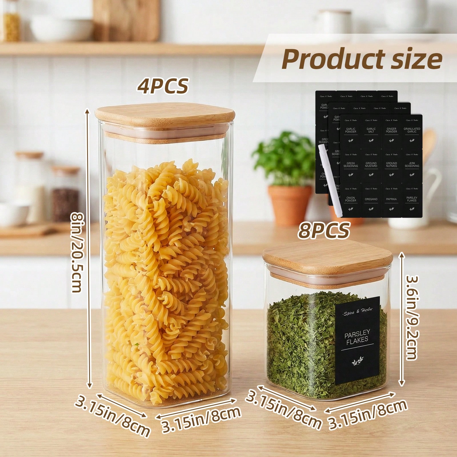 12pcs Glass Food Storage Conta - Kitchen Baking Canisters ulasan dan harga