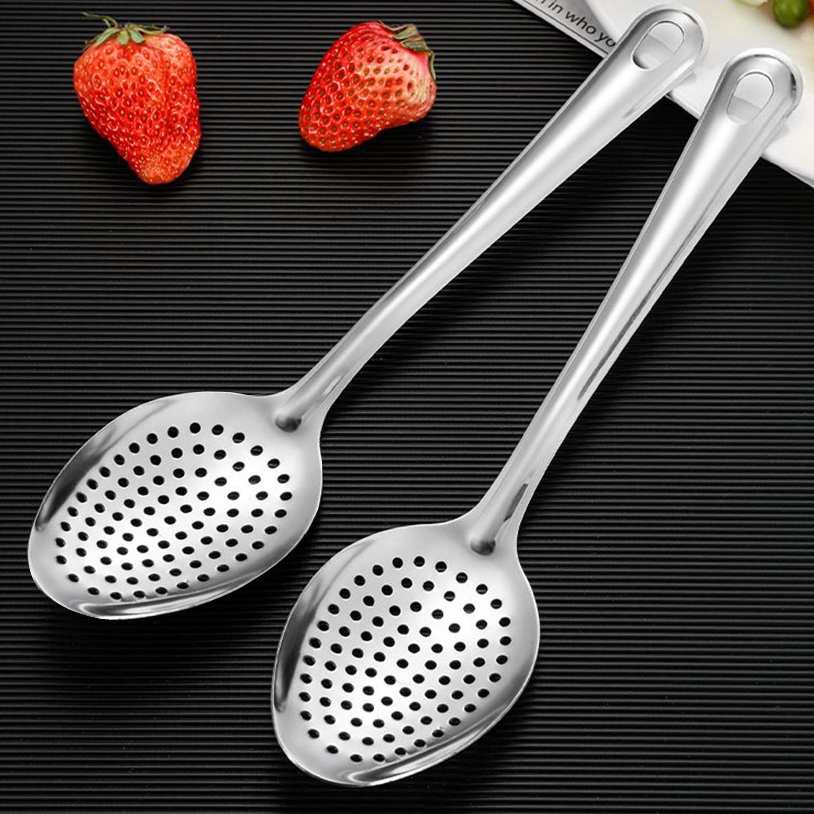 New Metal Slotted Spoon Stainl - Offset Spatula Set ulasan dan harga
