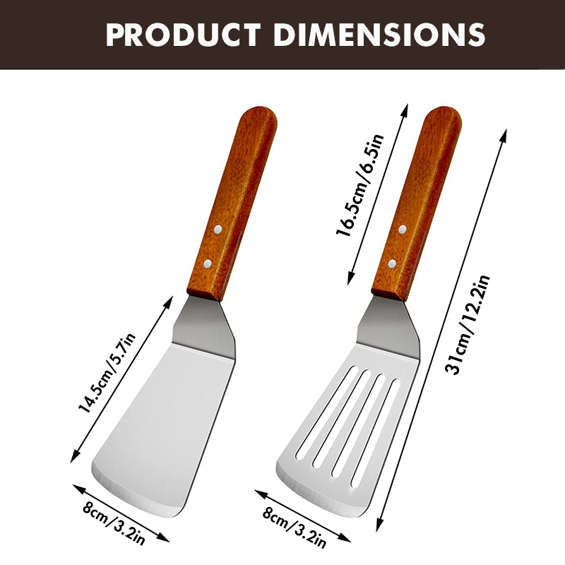 Metal Spatulas for Cast Iron S - Offset Spatula Set ulasan dan harga