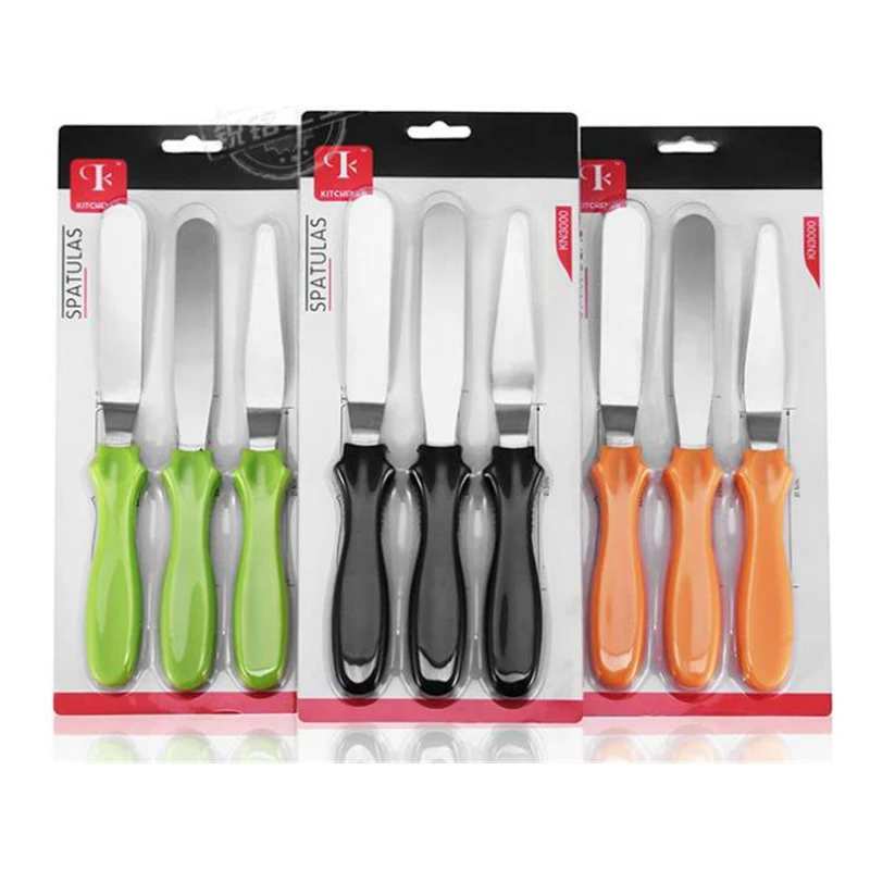 3pcs/set Spatula Blade Angled  - Offset Spatula Set ulasan dan harga
