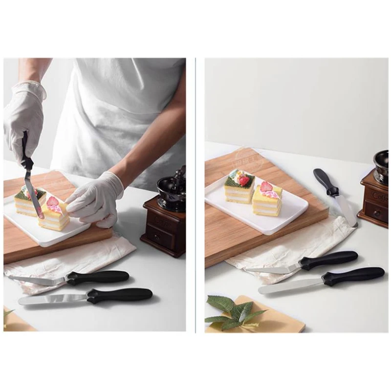 3pcs/set Spatula Blade Angled  - Offset Spatula Set ulasan dan harga