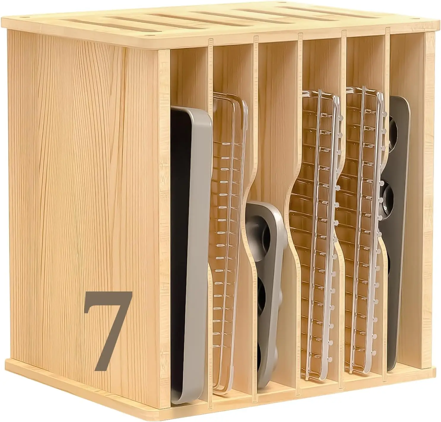 Wooden Tray Dividers for Cabin - Kitchen Baking Sheet Organizer ulasan dan harga