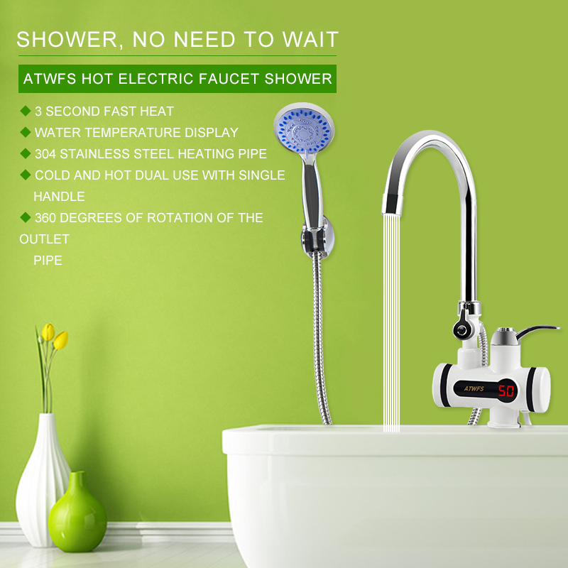 ATWFS 3000W Tankless Water Hea - Kitchen Baking Mixer ulasan dan harga