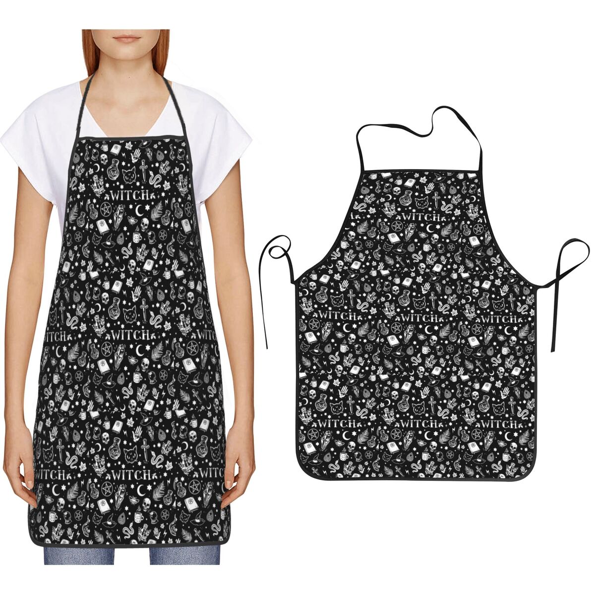 Skull Cat Moon Gothic Design A - Baking Kitchen Design ulasan dan harga