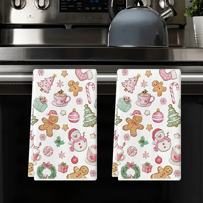 2Pcs, Pink Snowman Christmas T - Kitchen Baking Necessities ulasan dan harga