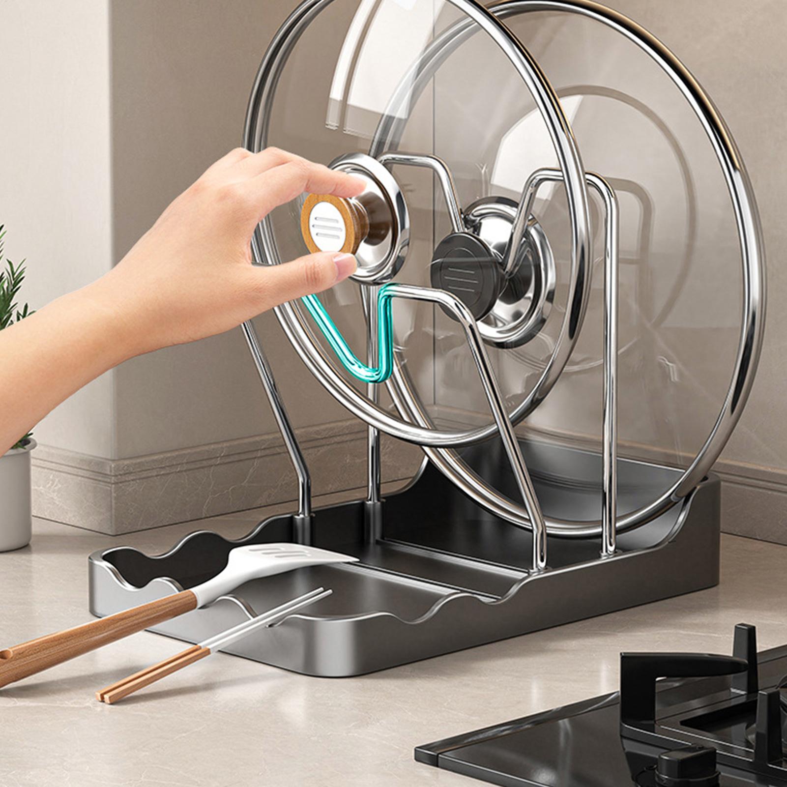 Pot Lid Organizer Vertical Spo - Kitchen Baking Pantry ulasan dan harga