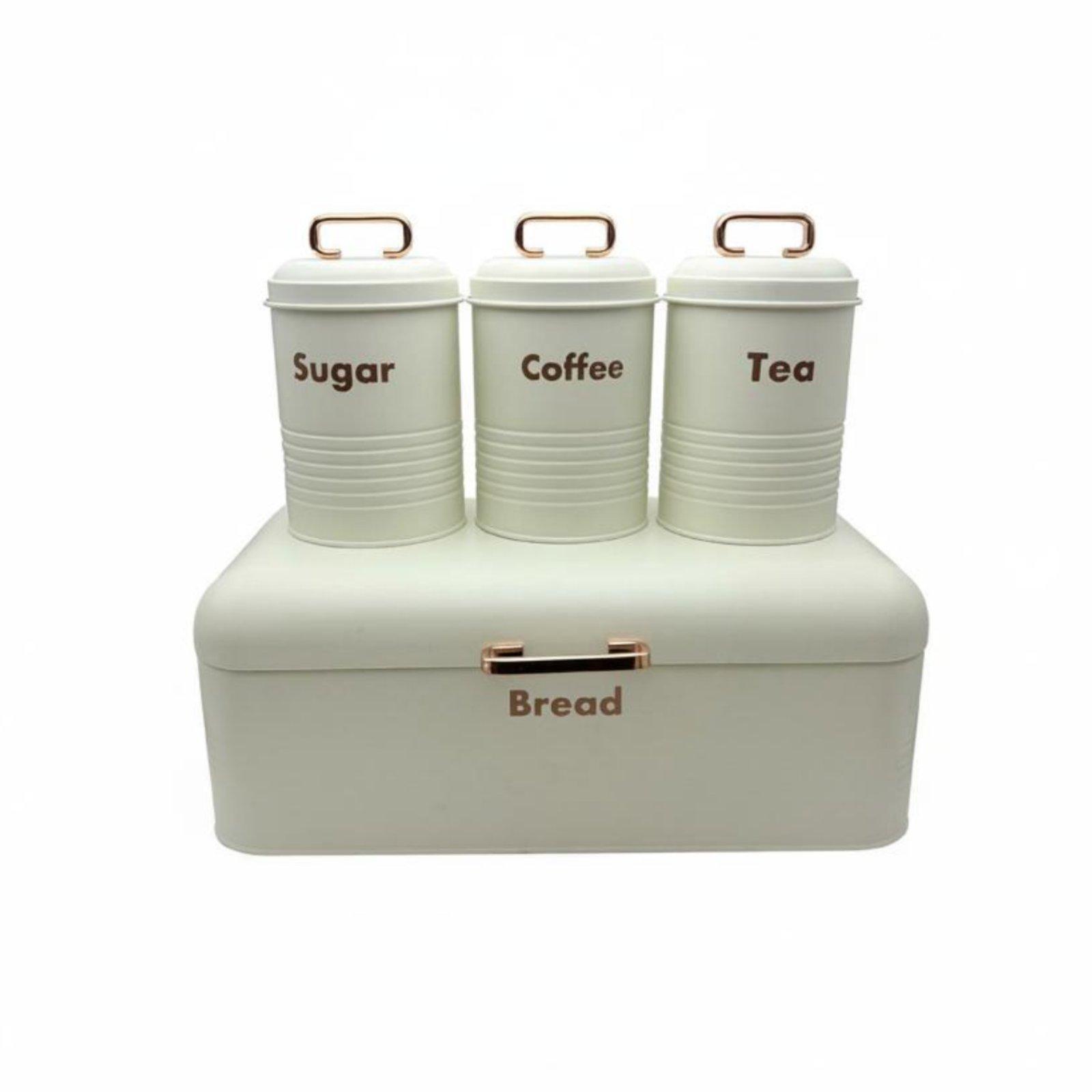 Metal Bread Box for Kitchen wi - Kitchen Baking Canisters ulasan dan harga