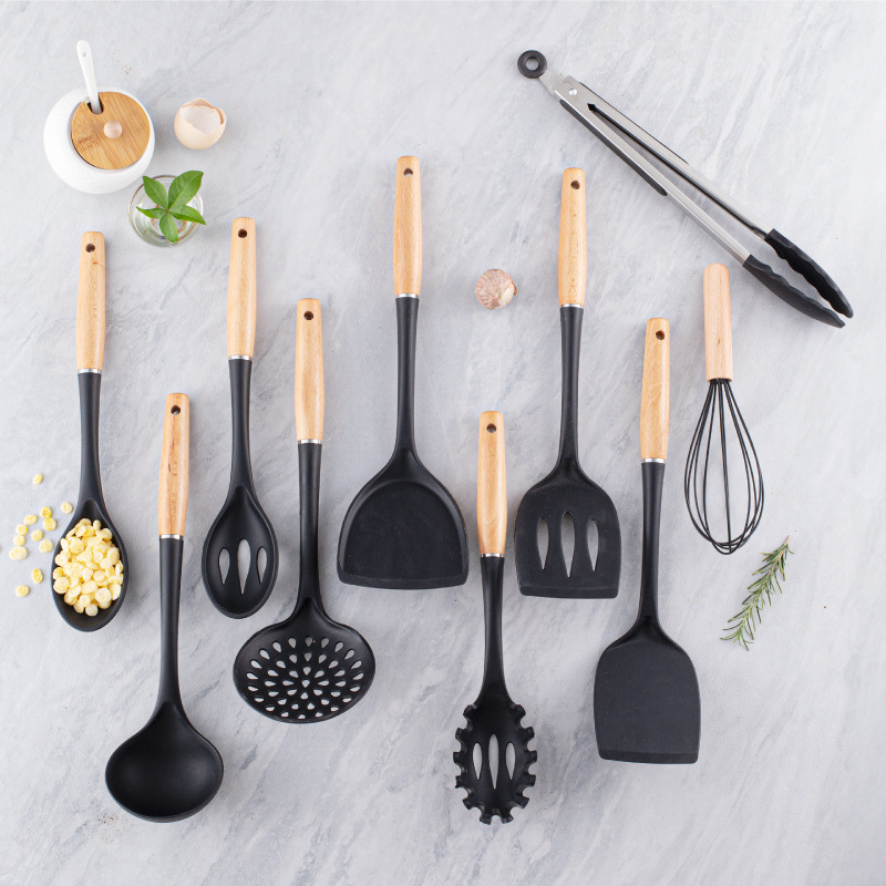 Silicone Cooking Utensils Set  - Offset Spatula Set ulasan dan harga