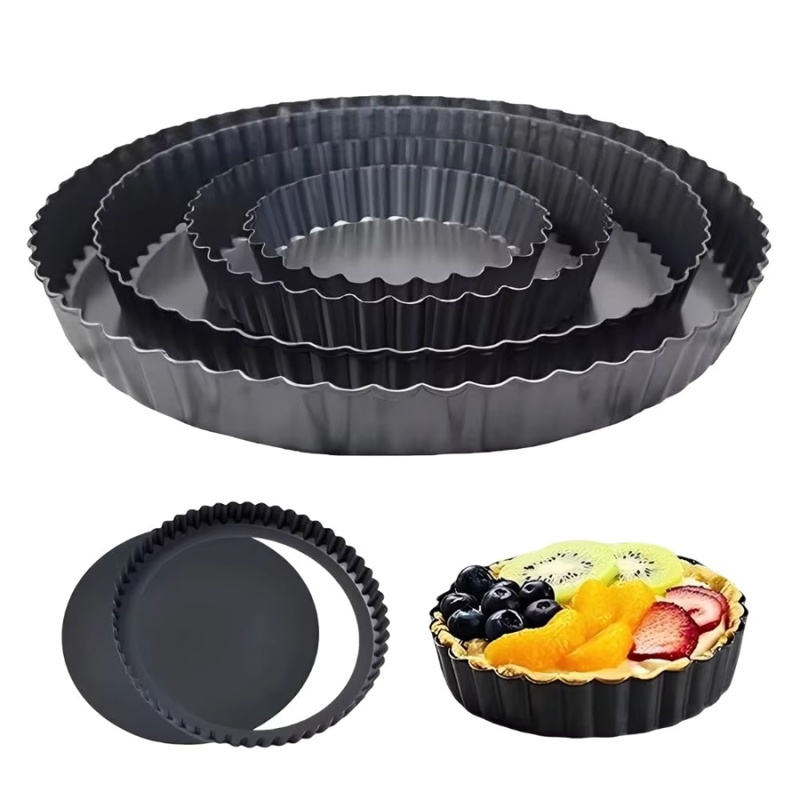 1pc Removable Bottom Fluted Ta - Kitchen Baking Pans ulasan dan harga