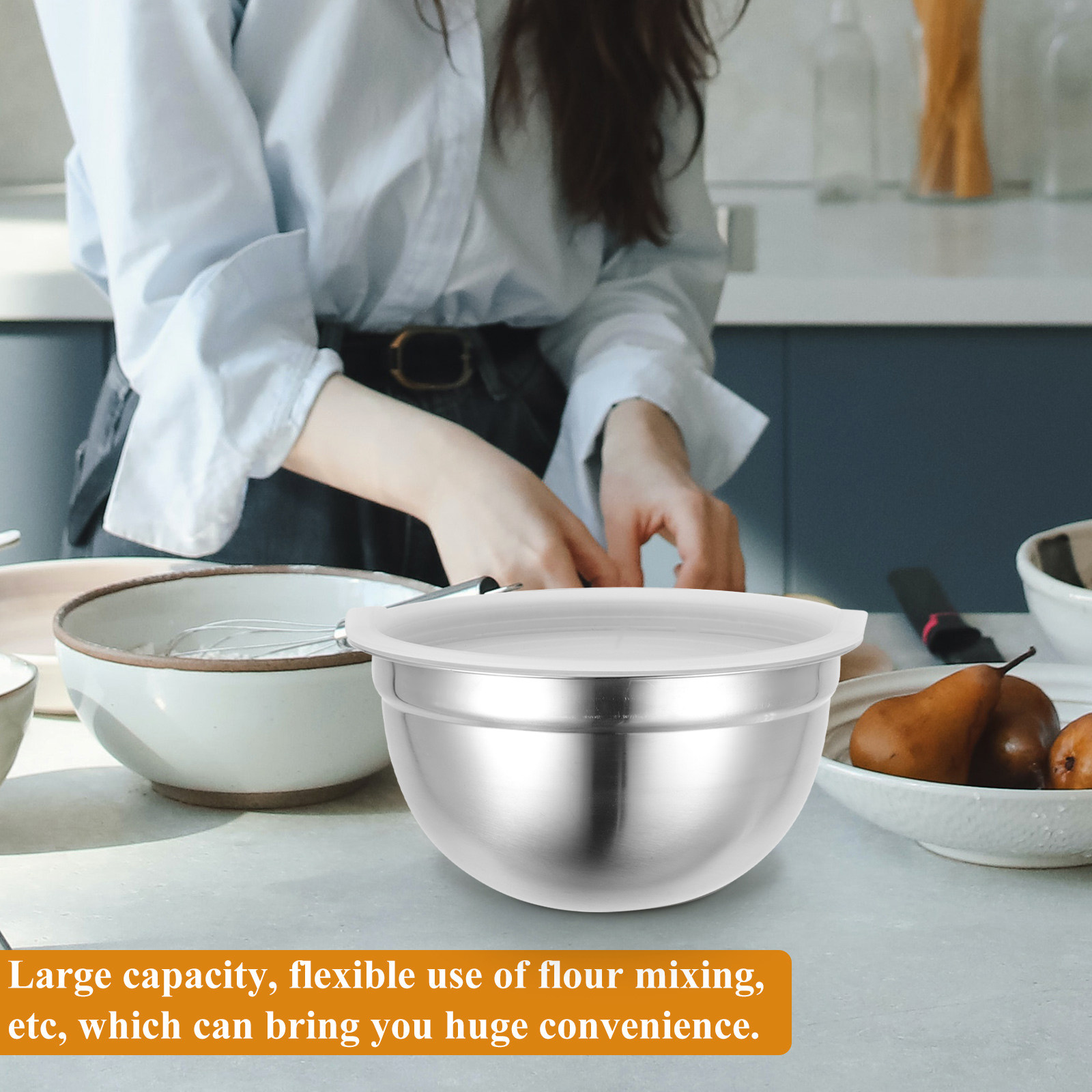 Premium Stainless Steel Mixing - Kitchen Baking Mixer ulasan dan harga